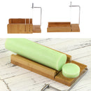 Wood Stainless Steel Soap Cutter Soap Making Cutting Tool with Wire Slicer Also for Cake Candle Food Chocolate Loaf Cutting