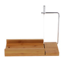Wood Stainless Steel Soap Cutter Soap Making Cutting Tool with Wire Slicer Also for Cake Candle Food Chocolate Loaf Cutting
