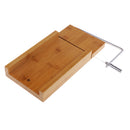 Wood Stainless Steel Soap Cutter Soap Making Cutting Tool with Wire Slicer Also for Cake Candle Food Chocolate Loaf Cutting