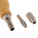 Wooden Handle Hand Drill Hand Knob Drill Pin Vise Hole Drill Reamer Chuck Clamp Twist Universal For Hobby Electronics Crafts Jewelry Watch making