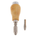 Wooden Handle Hand Drill Hand Knob Drill Pin Vise Hole Drill Reamer Chuck Clamp Twist Universal For Hobby Electronics Crafts Jewelry Watch making