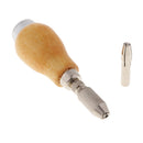 Wooden Handle Hand Drill Hand Knob Drill Pin Vise Hole Drill Reamer Chuck Clamp Twist Universal For Hobby Electronics Crafts Jewelry Watch making