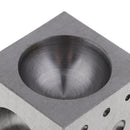 Heavy Duty Dapping Block Square with Polished High Smooth Round 18 Cavities, 2" x 2" x 2", 2 - 38mm Diameter Metal Forming Dapping Doming Punch Block