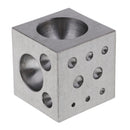 Heavy Duty Dapping Block Square with Polished High Smooth Round 18 Cavities, 2" x 2" x 2", 2 - 38mm Diameter Metal Forming Dapping Doming Punch Block