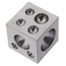 Heavy Duty Dapping Block Square with Polished High Smooth Round 18 Cavities, 2" x 2" x 2", 2 - 38mm Diameter Metal Forming Dapping Doming Punch Block