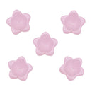 20Pieces Lovely Pink Flower Cap Beads Czech Glass Floral Caps Transparent Glass Beads (12mm in Length, Hole Size 1mm)