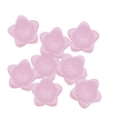 20Pieces Lovely Pink Flower Cap Beads Czech Glass Floral Caps Transparent Glass Beads (12mm in Length, Hole Size 1mm)