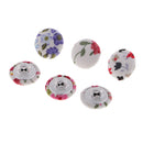 50 Pieces Mixed Fabric Cloth Covered Metal Round Shank Buttons Sewing Buttons for Bag Cloth Buckle Craft Garment Accessories 12mm