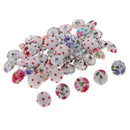50 Pieces Mixed Fabric Cloth Covered Metal Round Shank Buttons Sewing Buttons for Bag Cloth Buckle Craft Garment Accessories 12mm