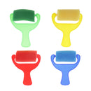 4 pieces Mini Painting Foam Sponge Roller Brush Tools For Kids Painting Early Learning Drawing Tool