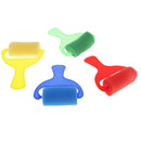 4 pieces Mini Painting Foam Sponge Roller Brush Tools For Kids Painting Early Learning Drawing Tool