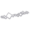 1Pcs Rhombus Diamond Shape Cutting Stencil, Carbon Steel Cutting Dies Template for Card Journals Scrapbook Holiday DIY Decoration Crafts - (5.51x1.3")
