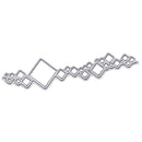 1Pcs Rhombus Diamond Shape Cutting Stencil, Carbon Steel Cutting Dies Template for Card Journals Scrapbook Holiday DIY Decoration Crafts - (5.51x1.3")