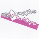 1Pcs Rhombus Diamond Shape Cutting Stencil, Carbon Steel Cutting Dies Template for Card Journals Scrapbook Holiday DIY Decoration Crafts - (5.51x1.3")