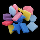 18 Pieces Multi Colors Sponge Painting Shapes Painting Craft Sponge Geometric Shapes for Toddlers Early Learning Sponge for Kids Painting Tools