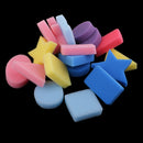 18 Pieces Multi Colors Sponge Painting Shapes Painting Craft Sponge Geometric Shapes for Toddlers Early Learning Sponge for Kids Painting Tools