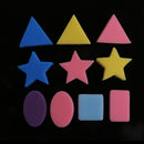18 Pieces Multi Colors Sponge Painting Shapes Painting Craft Sponge Geometric Shapes for Toddlers Early Learning Sponge for Kids Painting Tools