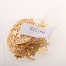 50 Packs DIY Retro Alloy Moon Star Connectors Charms Pendants Jewelry Making
