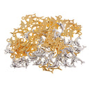 60 Pieces (Gold & Silver) Alloy Dolphin Charms Pendant for Jewelry Making Accessories Charming Unique