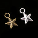 100 Pieces Mini Jewelry Making Charms Stars Pendant Ancient Charms fit Earring Necklace Bracelet Jewelry Key Chains Craft Card Gifts DIY Findings