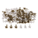 100 Pieces Mini Jewelry Making Charms Stars Pendant Ancient Charms fit Earring Necklace Bracelet Jewelry Key Chains Craft Card Gifts DIY Findings