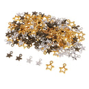 150x Retro Alloy Star Charms Pendant For Crafting Jewelry Making Accessories