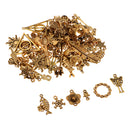 100g Retro Antique Charms Pendant Connector Charms For DIY Jewelry Findings