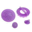 14 Pieces Plastic Fondant Cake Sugarcraft Cookies Chocolate Decorating Mold Embossing Tool for Wedding Party Cake Decoration