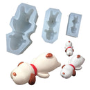 Big Size Sleeping Dog Silicone Mold Resin Casting Jewelry Charms Making Diy Craft Mould Candy Chocolate Making Mold 148x75x52mm