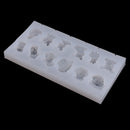 12-Cavity Chocolate Hard Candy Silicone Lollipop Mold, 12 Creative Chinese Zodiac Animals Design, Cute & Lovely, 7.01 x 3.39 x 0.71inch