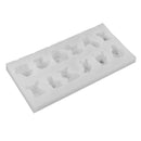 12-Cavity Chocolate Hard Candy Silicone Lollipop Mold, 12 Creative Chinese Zodiac Animals Design, Cute & Lovely, 7.01 x 3.39 x 0.71inch