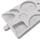 Silicone Mold, Assorted Shapes (Strawberry, Kiwi, Orange, Blueberry, Mulberries) - Fondant Mold Cake Topper Decoration Mould Baking Tool - 22.5 x 12cm