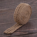 5 Meters Hollow Twine Braided Jute Hessian Burlap Ribbon Rope for Wedding Party Craft Handmade Accessories DIY Ornament 35mm