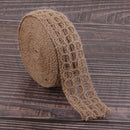 5 Meters Hollow Twine Braided Jute Hessian Burlap Ribbon Rope for Wedding Party Craft Handmade Accessories DIY Ornament 35mm