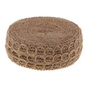 5 Meters Hollow Twine Braided Jute Hessian Burlap Ribbon Rope for Wedding Party Craft Handmade Accessories DIY Ornament 35mm