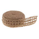 5 Meters Hollow Twine Braided Jute Hessian Burlap Ribbon Rope for Wedding Party Craft Handmade Accessories DIY Ornament 35mm