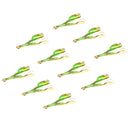 4PCS LOVELY LEAF SHAPE ALLOY ENAMEL PENDANTS FOR HANDMADE EARRINGS BRACELETS NECKLACES DIY JEWELRY (0.43 x 0.98'')