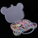 107 Pieces Lots Assorted DIY Flatbacks Resin Flat Back Flowers Kawaii Cabochon Buttons Scrapbooking Slime Charm DIY Embellishment Phone Craft