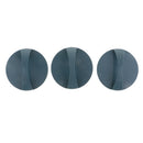 Plastic Green Solid Concave Convex Surface Round Plate With Handle For Wood Printing Art