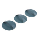 Plastic Green Solid Concave Convex Surface Round Plate With Handle For Wood Printing Art
