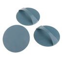 Plastic Green Solid Concave Convex Surface Round Plate With Handle For Wood Printing Art