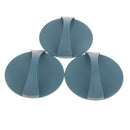 Plastic Green Solid Concave Convex Surface Round Plate With Handle For Wood Printing Art
