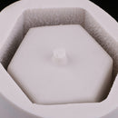 Hexagon Shaped Art Flower Pot Silicone Mold Concrete Molds for Epoxy Resin, Polymer Clay, Concrete, Crafting, Flower Pot, Candle Soap Holder DIY