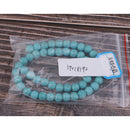 One Strand 15inch Blue Turquoise Round Loose Spacer Beads for DIY Jewelry Making Craft, Natural Stone (8mm)