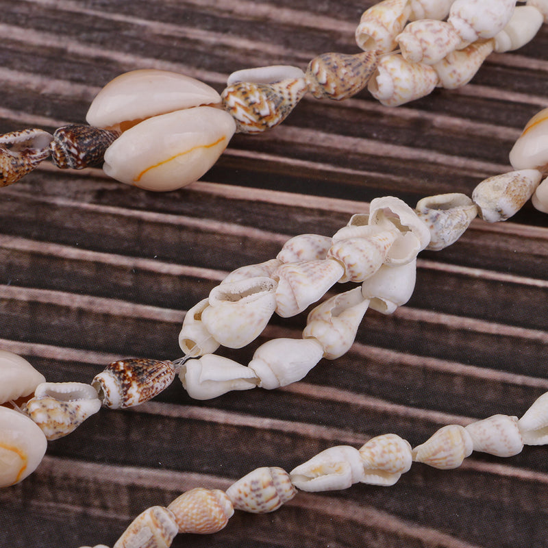 1 Strand 90cm Natural Ocean Sea Shell Conch Beads, Beach Decor, DIY Projects Materials, Jewelry Making Crafts, Scrapbooking Embellishments