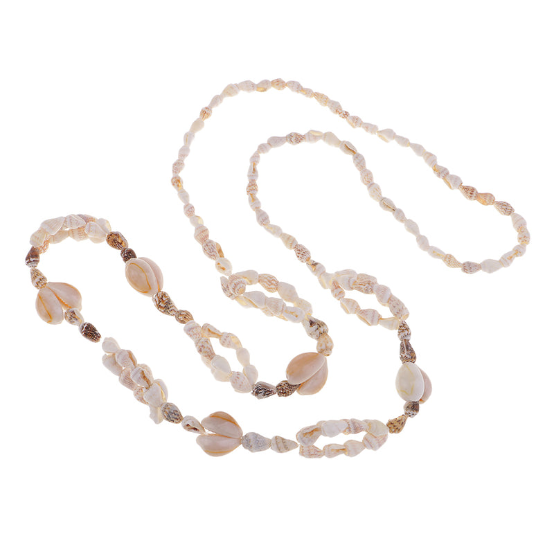 1 Strand 90cm Natural Ocean Sea Shell Conch Beads, Beach Decor, DIY Projects Materials, Jewelry Making Crafts, Scrapbooking Embellishments