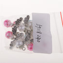 5 Pieces Angle Wings, Tibetan Silver, Alloy, ABS Pearl Charms Pendants for DIY Jewelry Making, DIY Earrings, 1.18 x 0.79 inch