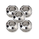 5pcs High Grade Stainless Steel Large Hole Spacer Loose Beads Findings For DIY Bracelet Anklets Jewelry Embellishments