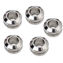 5pcs High Grade Stainless Steel Large Hole Spacer Loose Beads Findings For DIY Bracelet Anklets Jewelry Embellishments