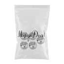 5pcs High Grade Stainless Steel Large Hole Spacer Loose Beads Findings For DIY Bracelet Anklets Jewelry Embellishments